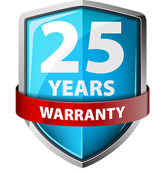 25 years warranty